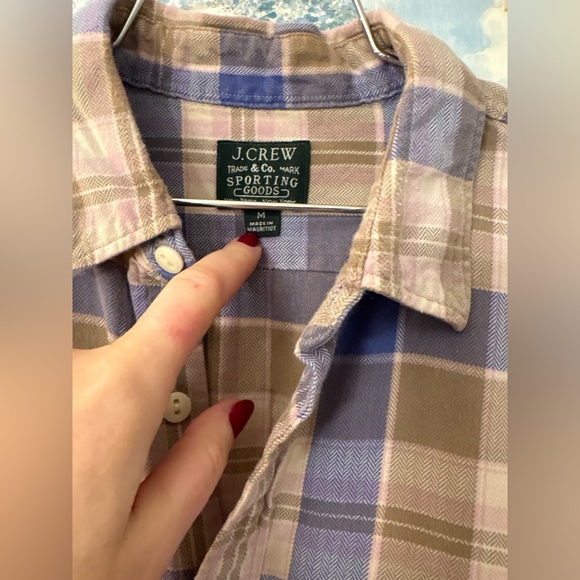 L.L. Bean Multicolor Plaid Shirt Size Medium - Picture 5 of 7